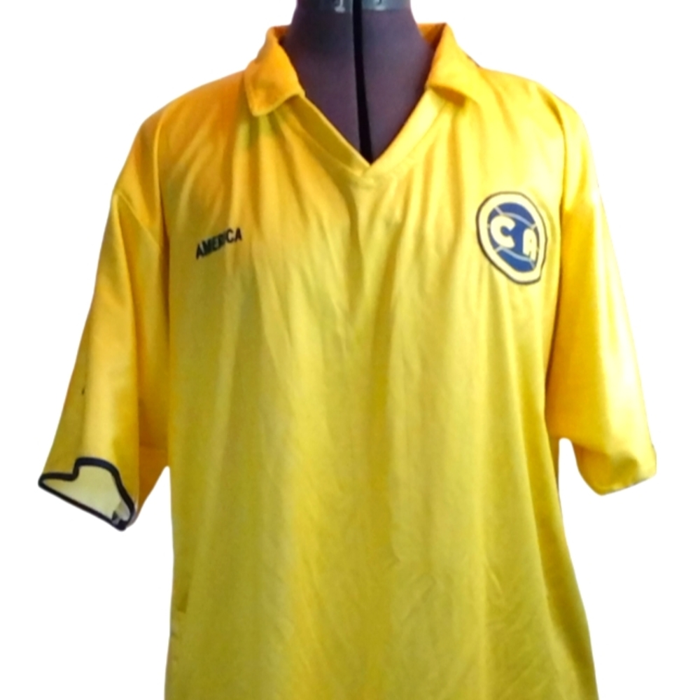 Collared Soccer Jersey. Yellow. No size